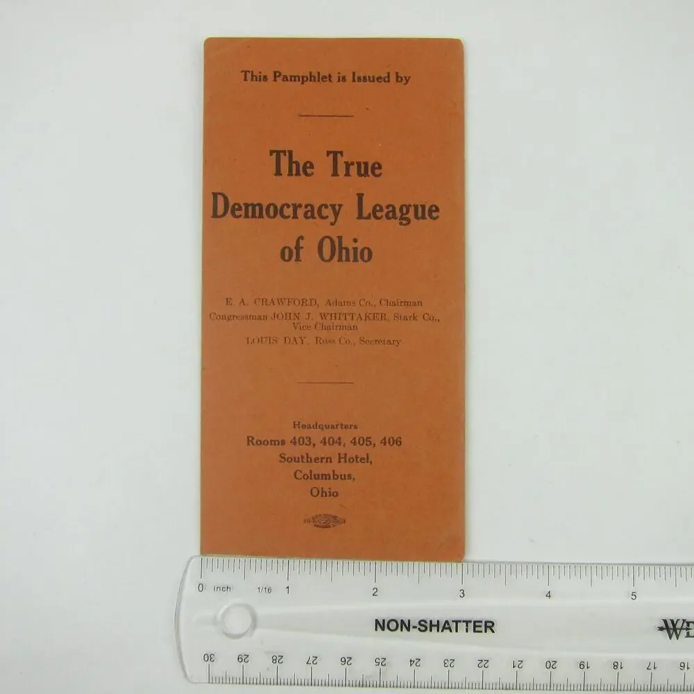 Ohio Governor James Cox Political Opposition Fact Book Sky Scraper Antique 1910s - Picture 11 of 15